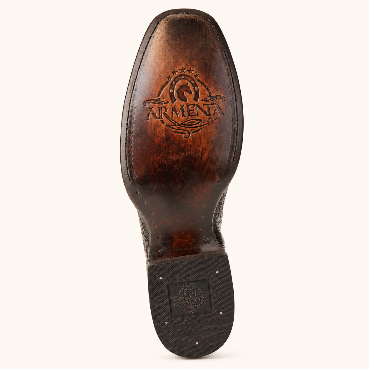 Black Crocodile Embossed Rio Bravo Boot — Armenta