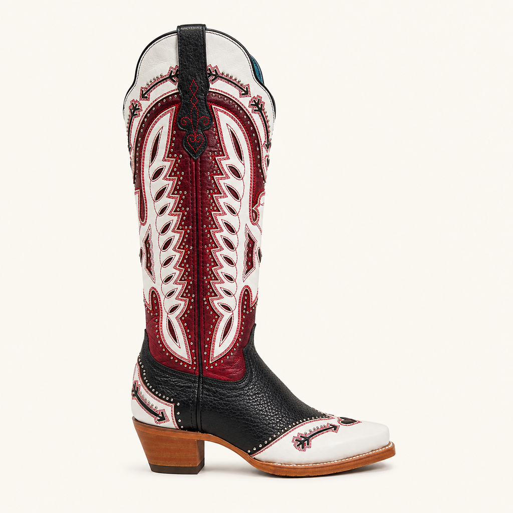 Red and White Heart Boot — Nokota