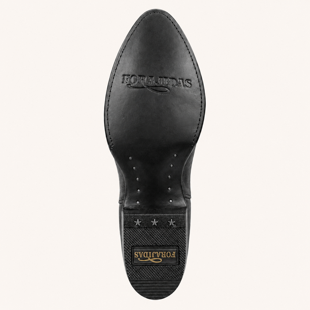 Black High Boot with Diamond Rhinestones — Forajidas