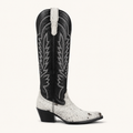 White Cowhide Boot Luna — Cruzalta
