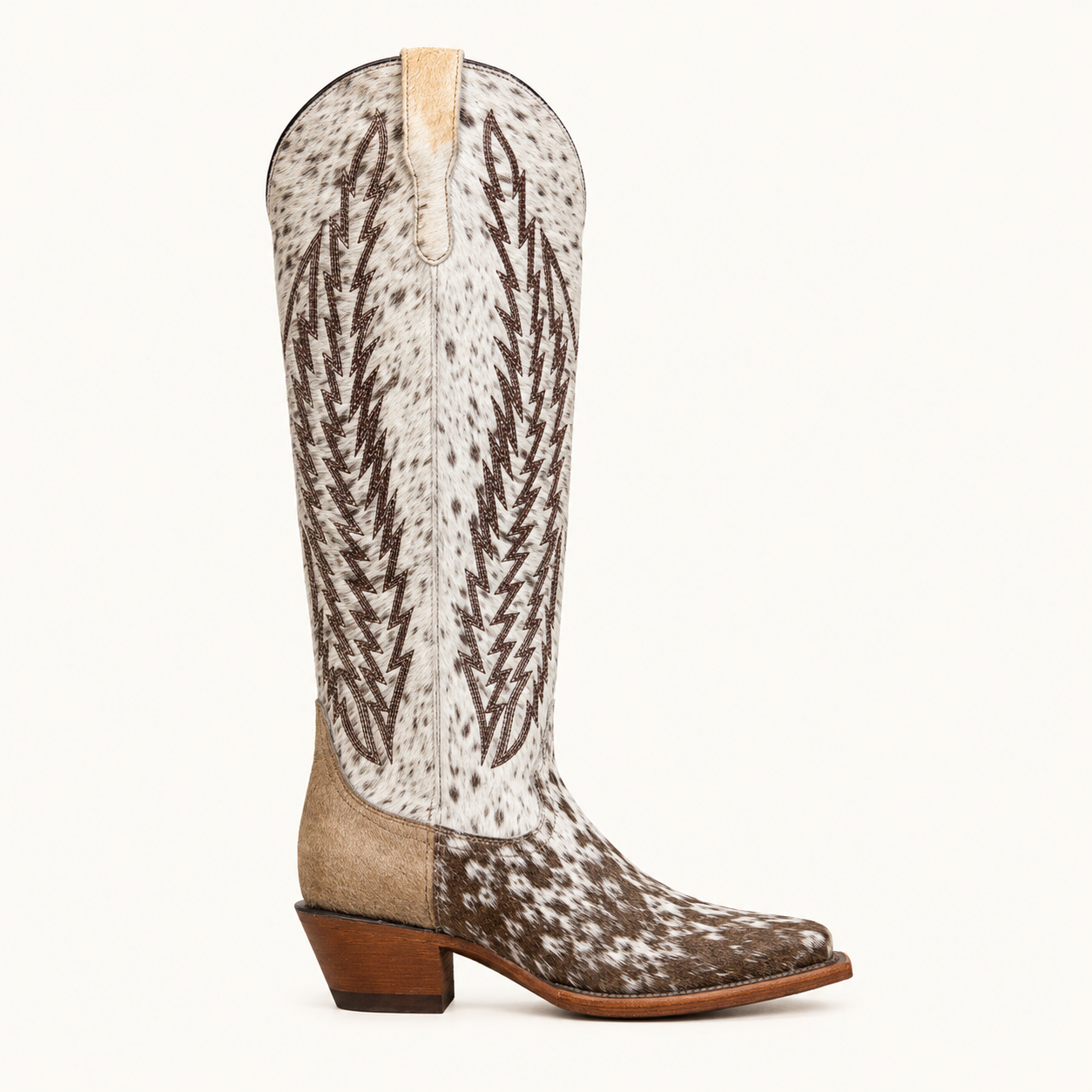 Wild Coffee Cowhide Boot — Cruzalta
