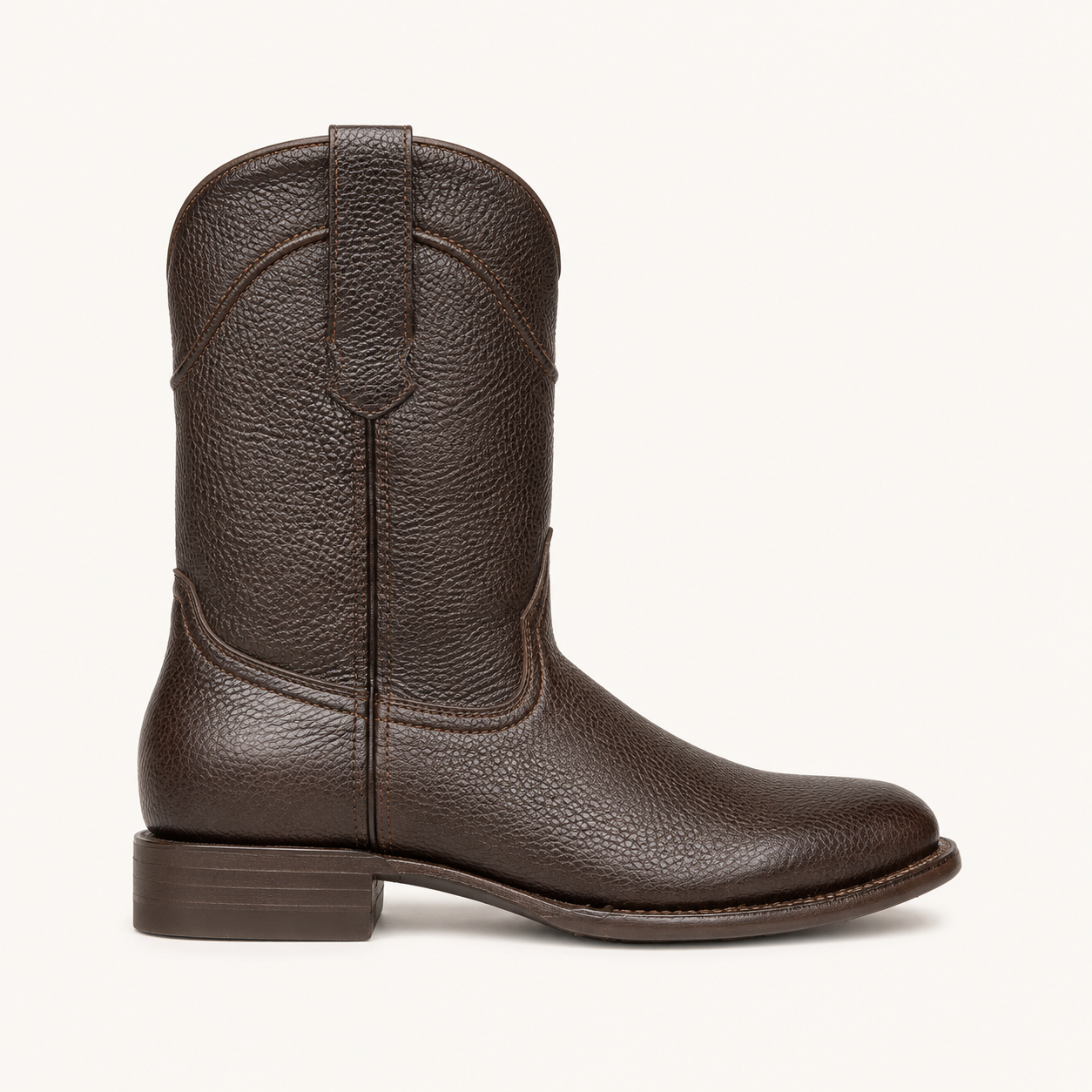 Bota Venado Grabado Café Chocolate Nogal — Armenta
