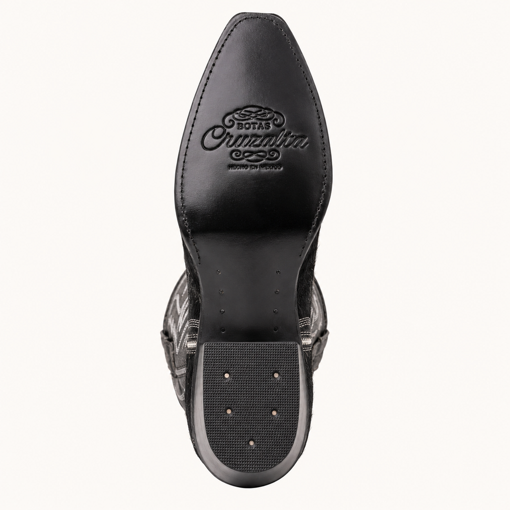 Crossalta — Black Hair-On-Hide Night Boot