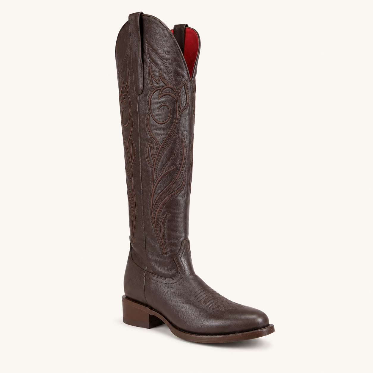 Bota Vaquera Alta Café Herencia — Virus Western Ladies