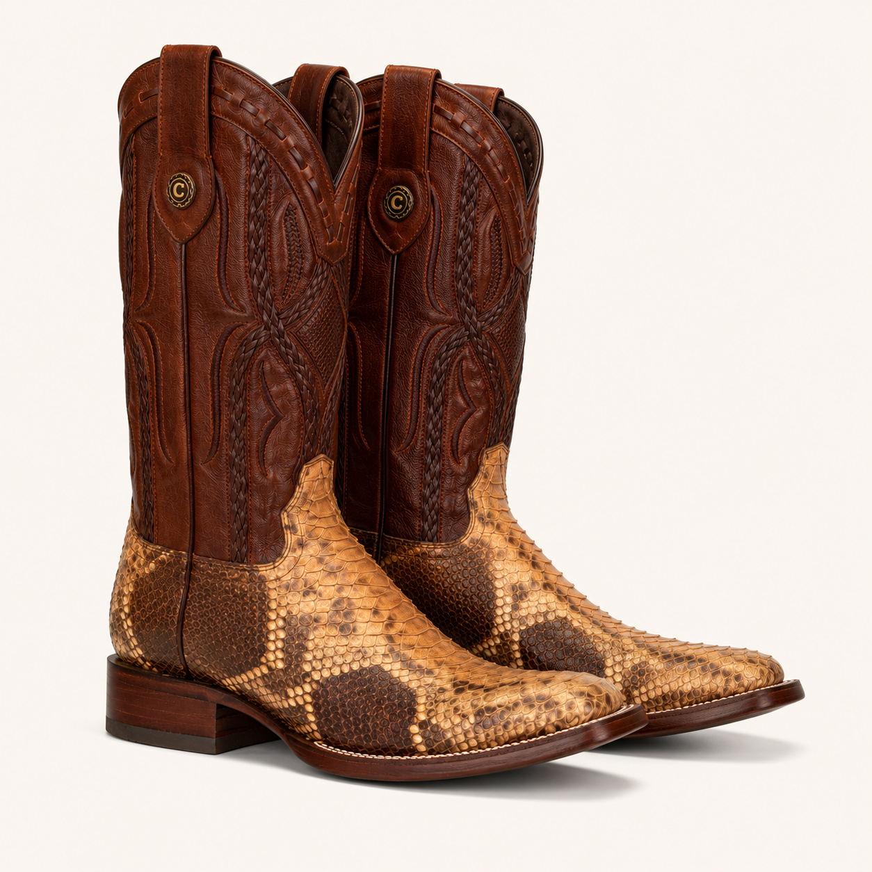 Python Boot Honey Tiger Spots — Cabrera