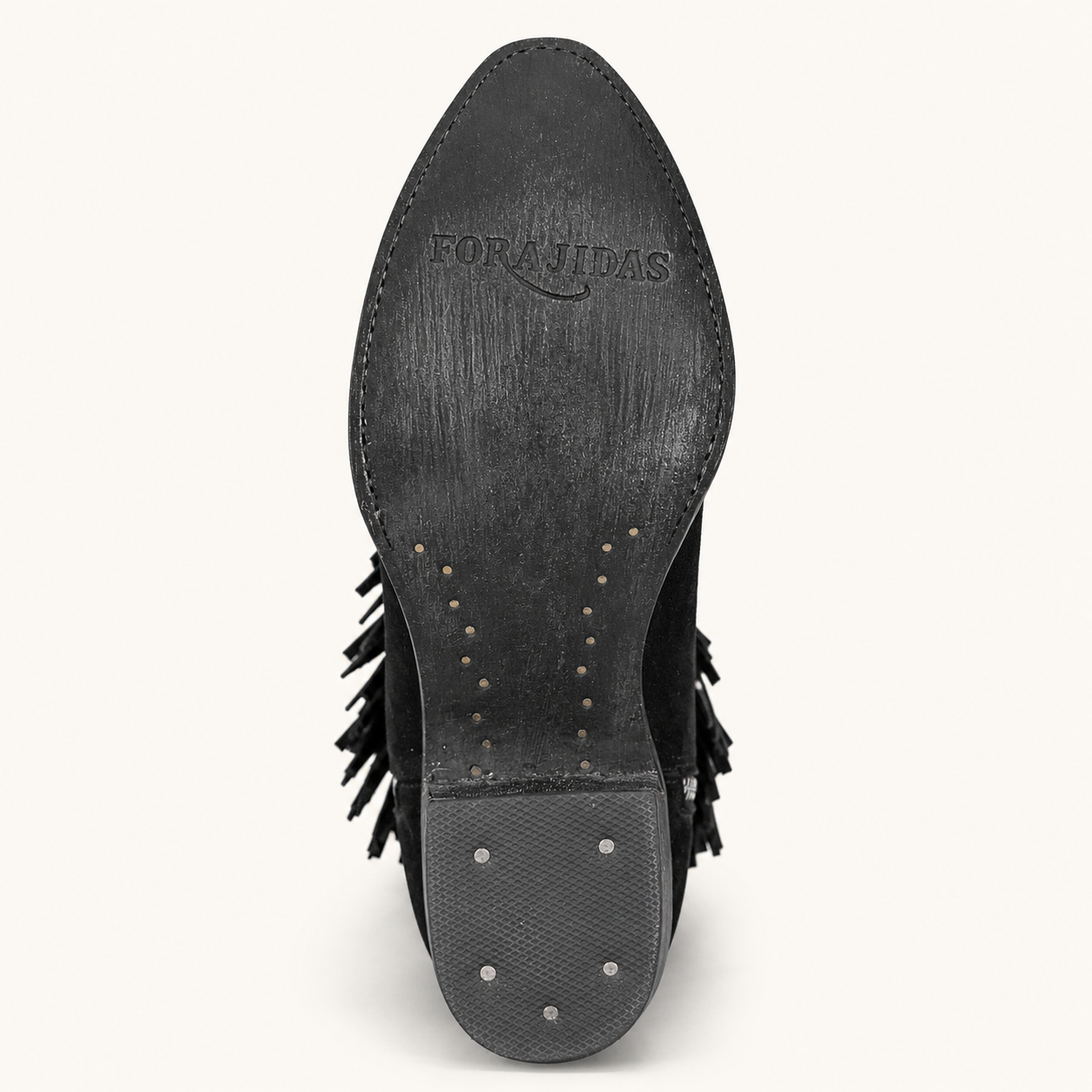 Black Suede Ankle Boots with Rebel Fringes — Outlaw Women