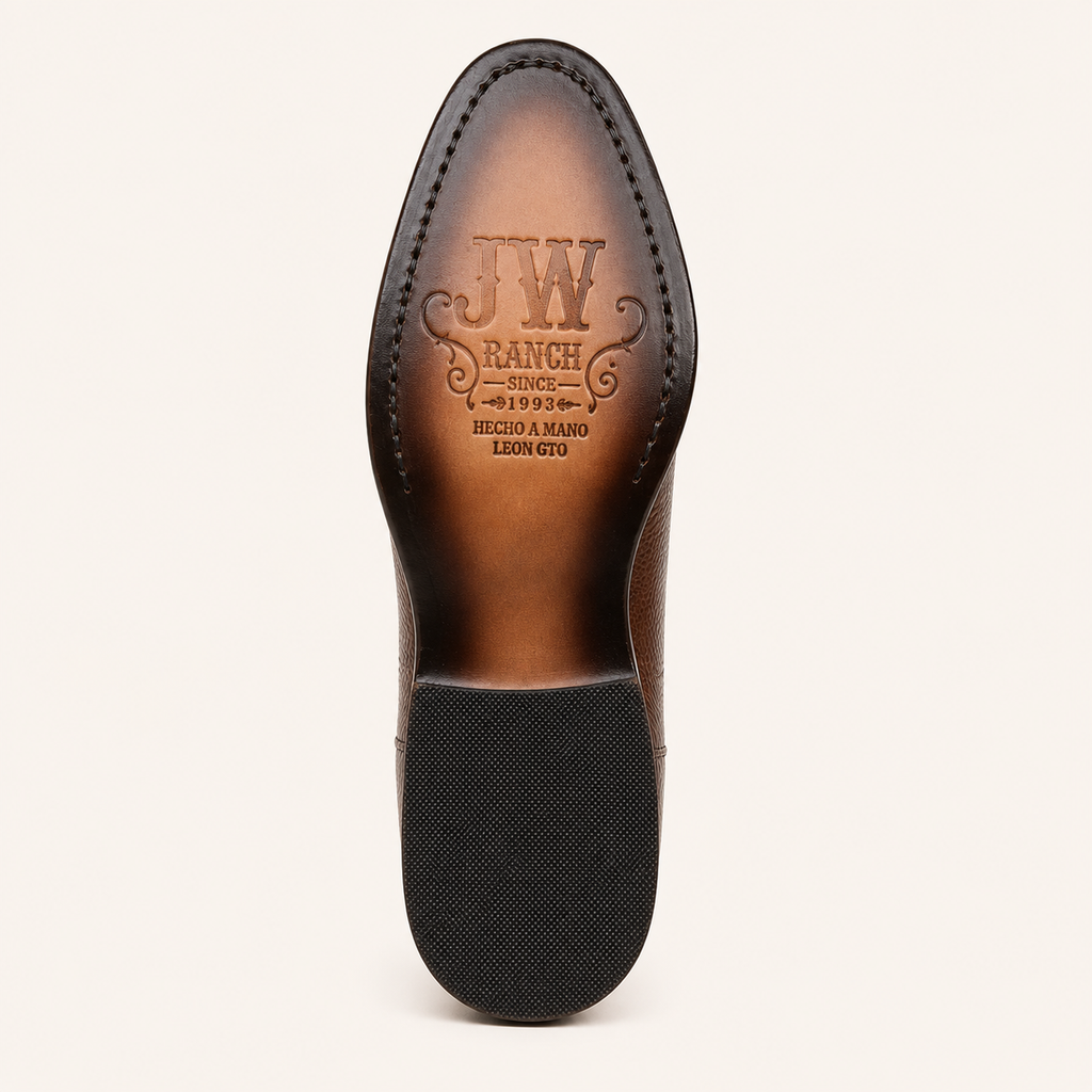 Walnut Deerskin Boot — JW Ranch
