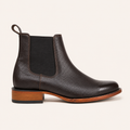 Deer Skin Ankle Boots Chocolate Oak — Cruzalta