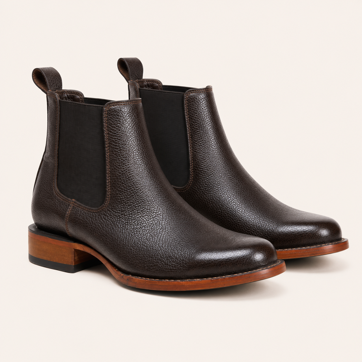 Deer Skin Ankle Boots Chocolate Oak — Cruzalta