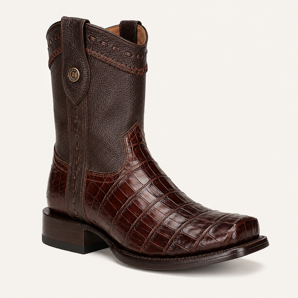 Bota Piel de Caimán Café Caudillo — Cabrera