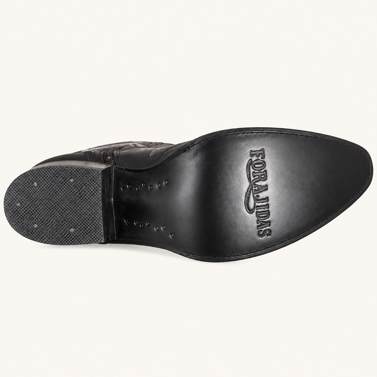 Extra Tall Black Jet Embroidered Boot — Outlaws