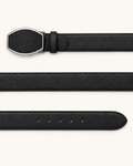 El Jinete in Black Pebbled Leather