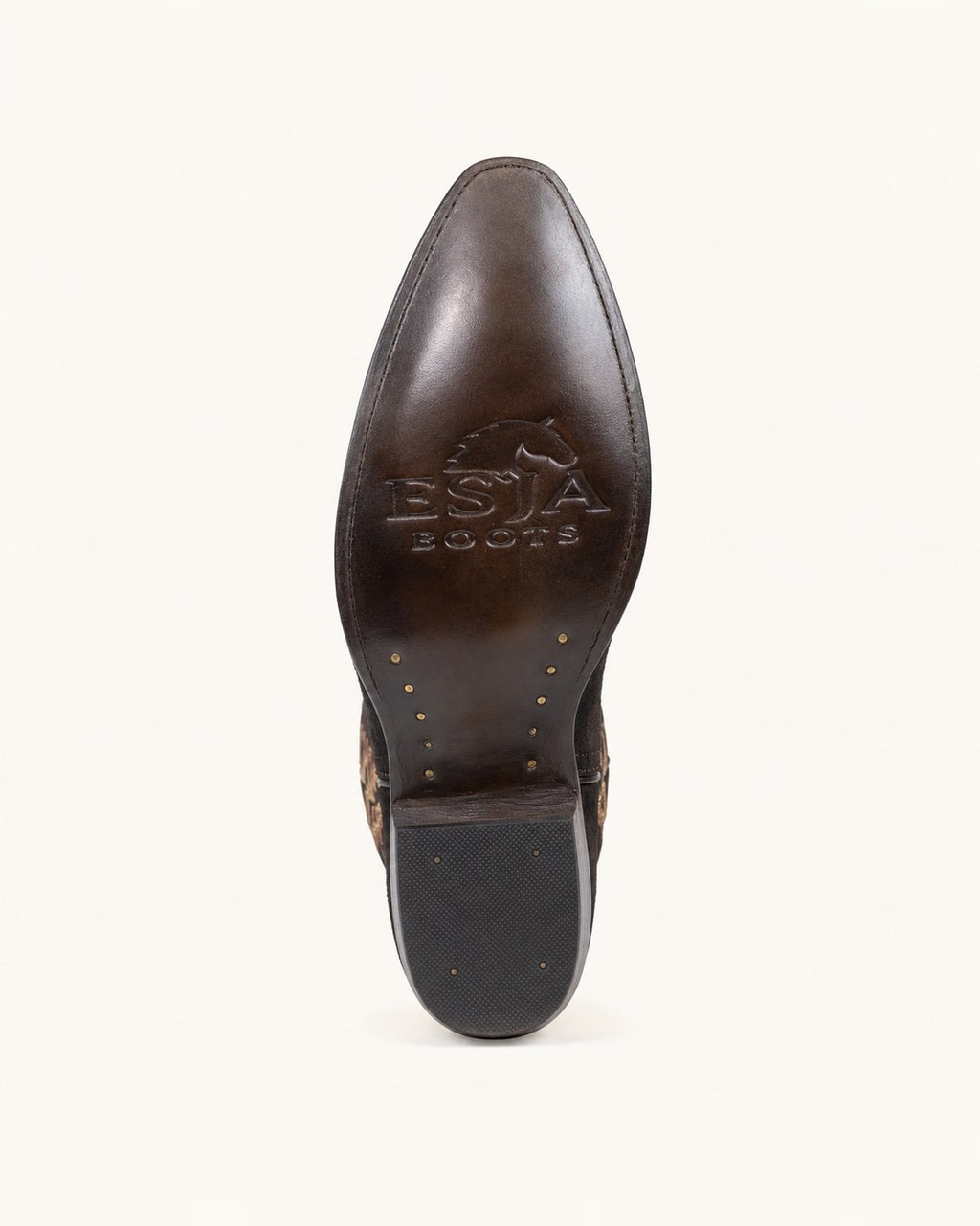La Rayo Tall Embroidered Brown Boot