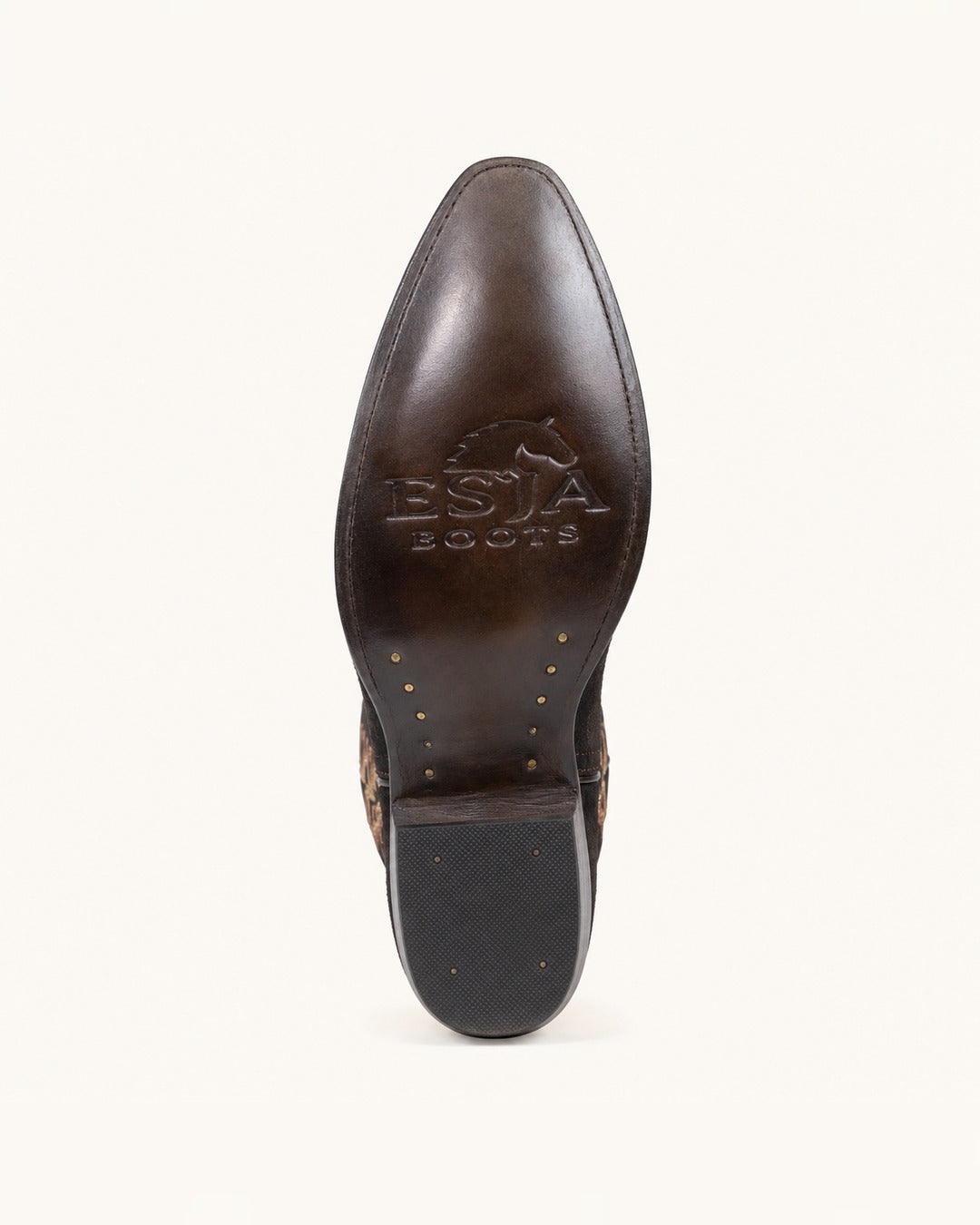 La Rayo Tall Embroidered Brown Boot