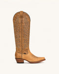 La Camelia Tall Embroidered Camel Boot