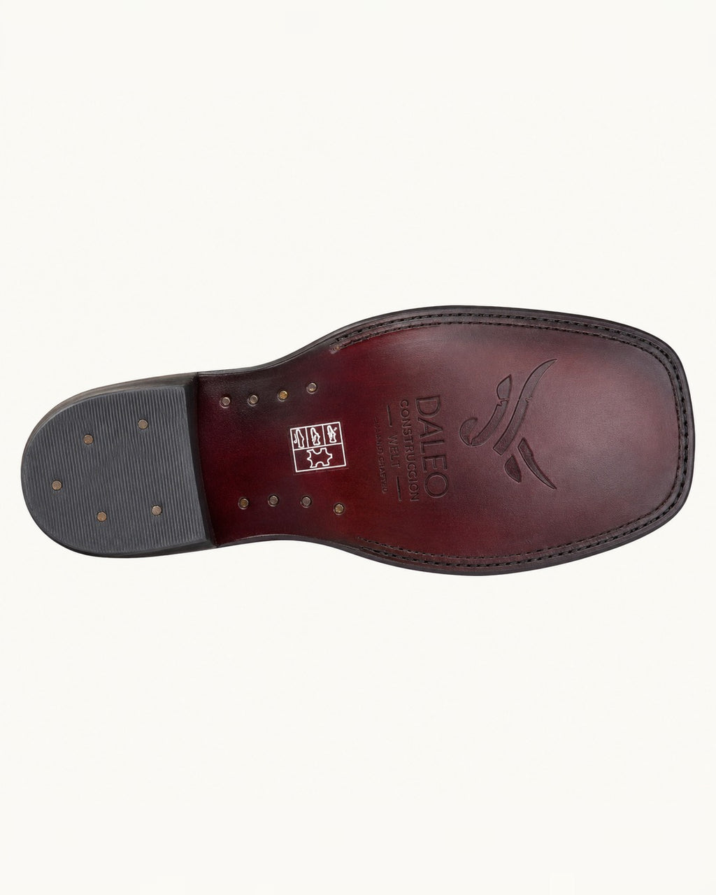 La Caramelo Tall Cognac Boot with Gold Embroidery
