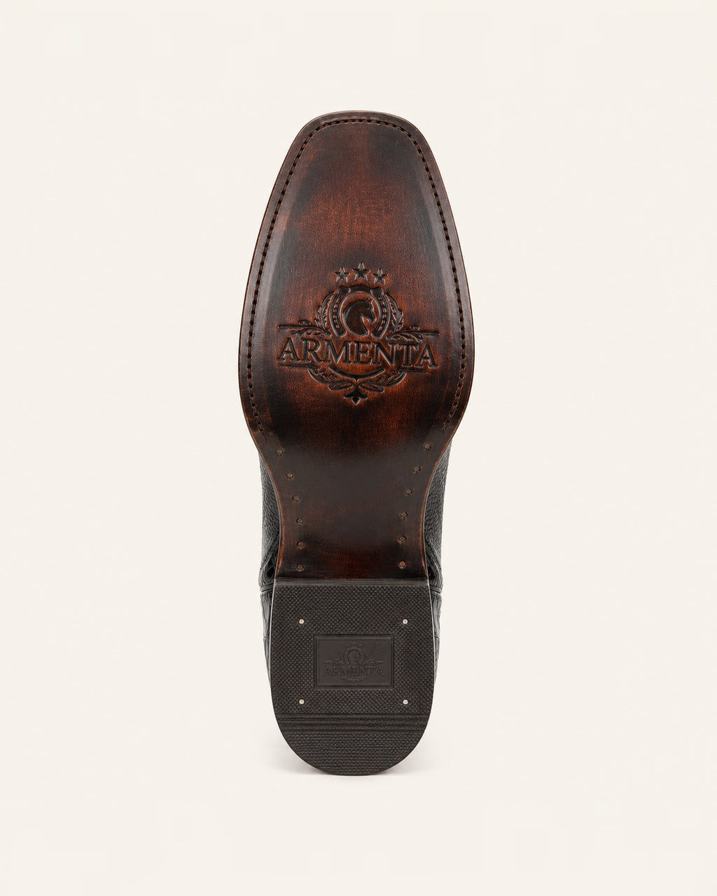 La Obsidiana in Black Croc-Embossed Leather