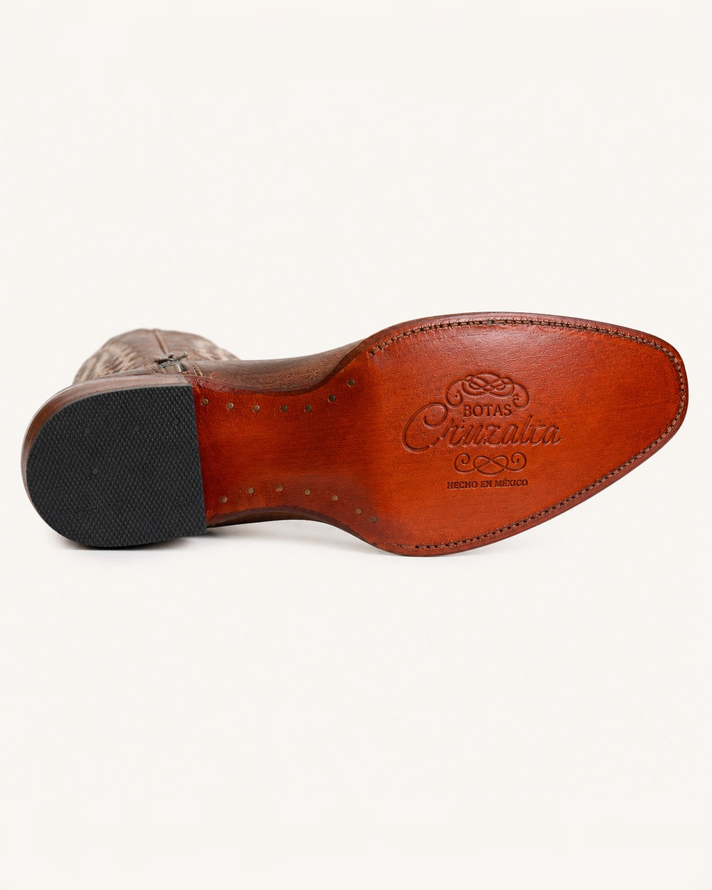 La Trigueña Extra-Tall Embroidered Brown Boot
