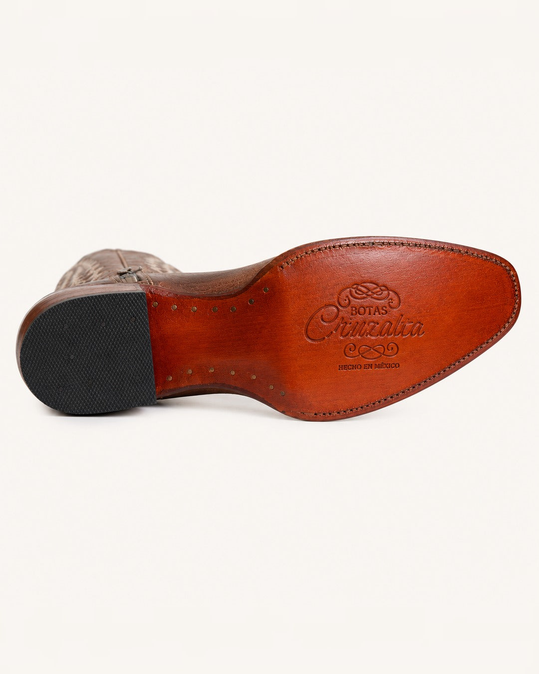 La Trigueña Extra-Tall Embroidered Brown Boot