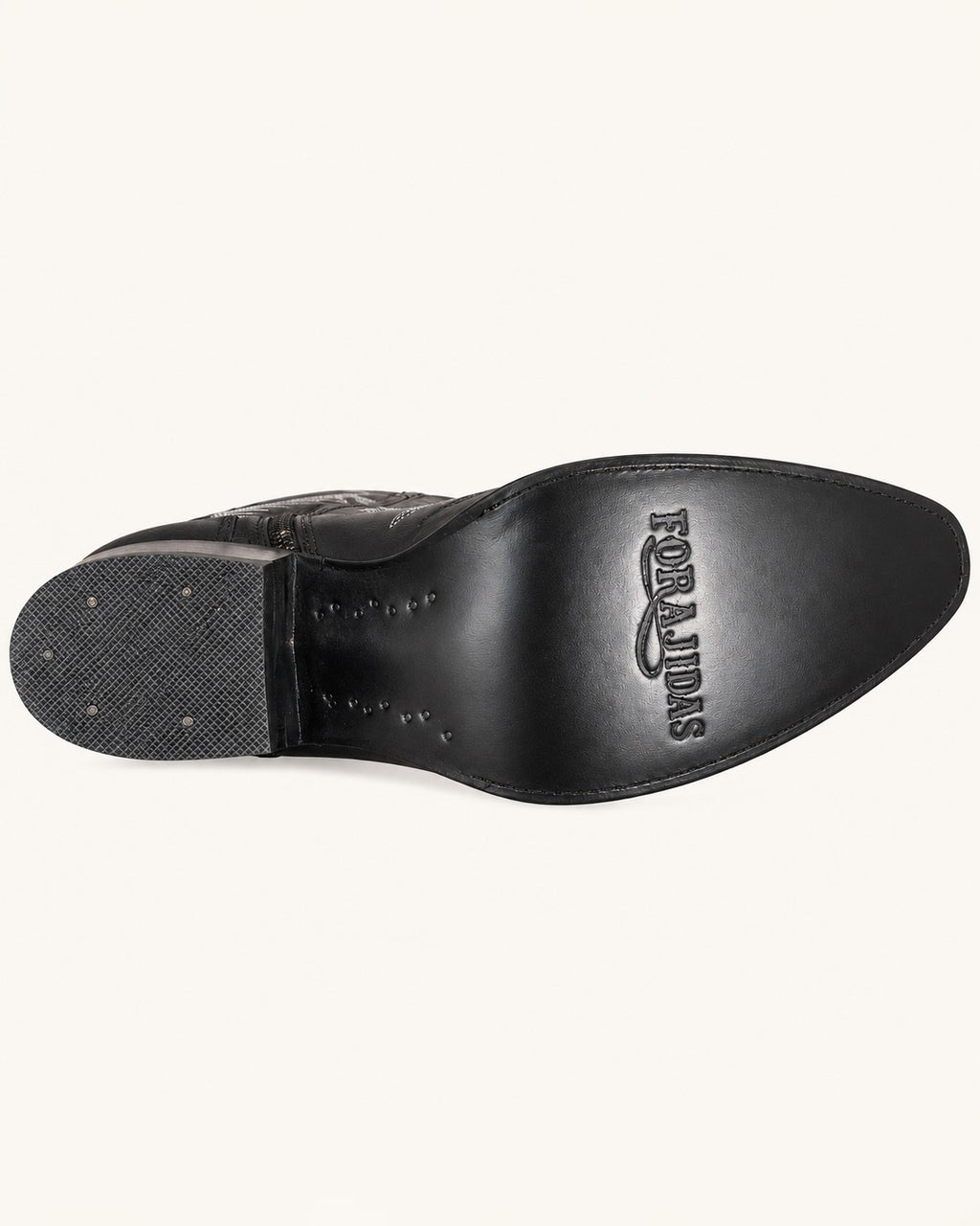La Azabache Extra-Tall Embroidered Black Boot