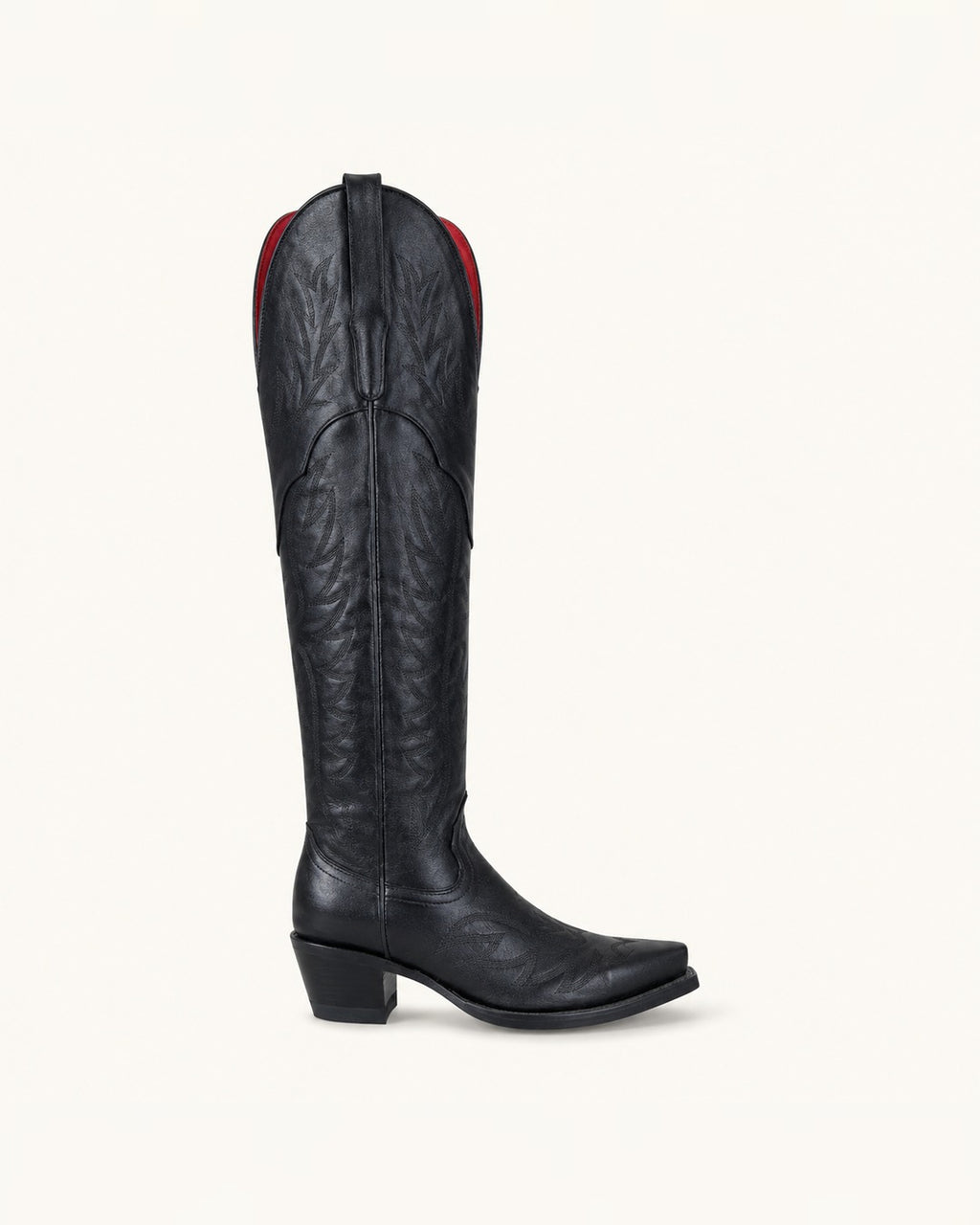 La Carmín Extra-Tall All-Black Boot