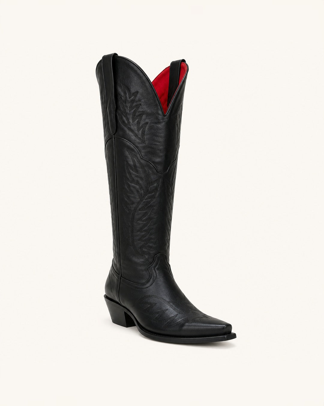 La Carmín Extra-Tall All-Black Boot