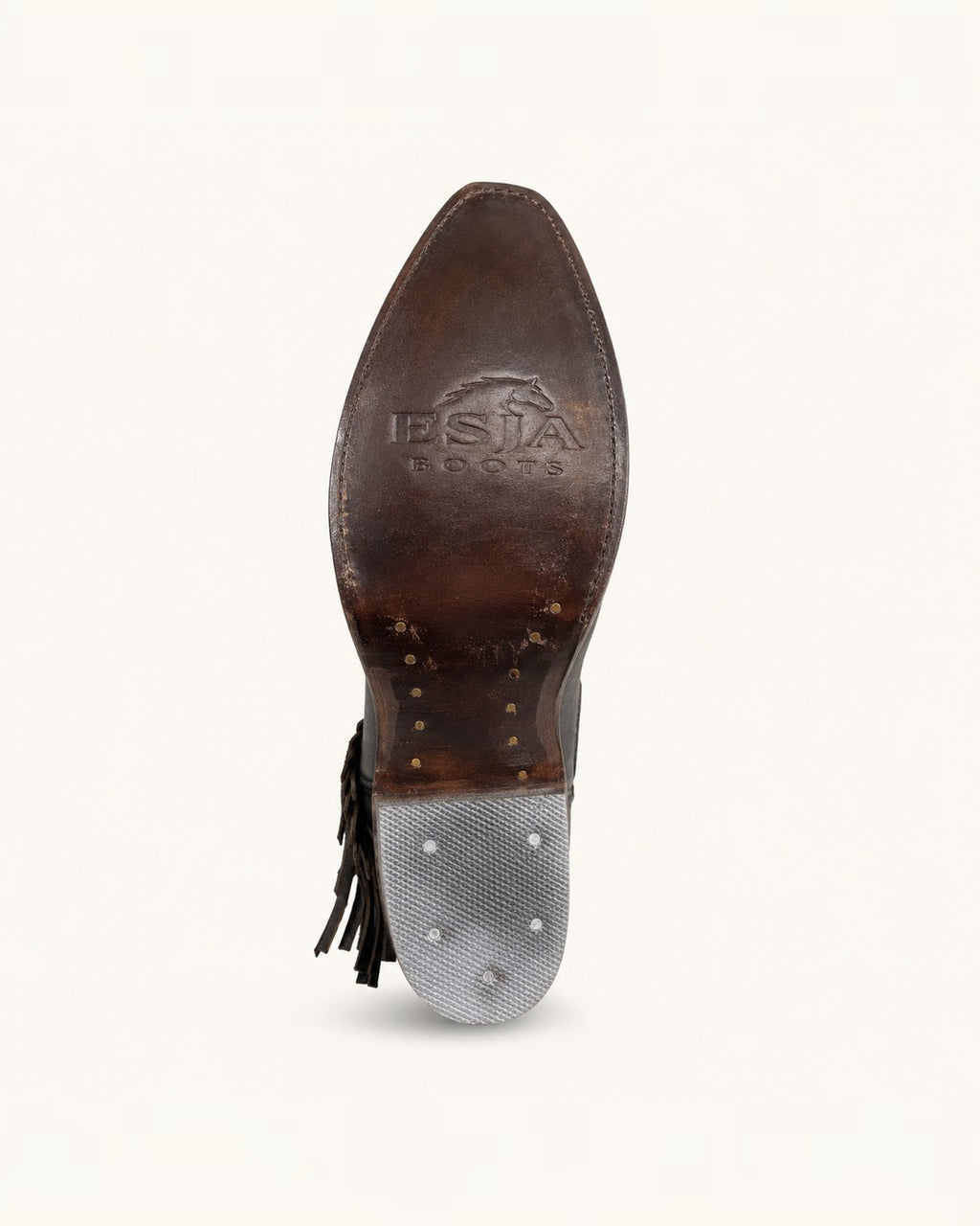 La Gitana Black Boot with Fringe and Embroidery