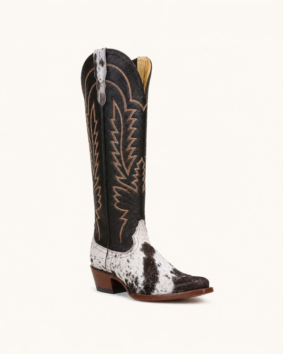 La Espigas in Embroidered Hair-On Cowhide
