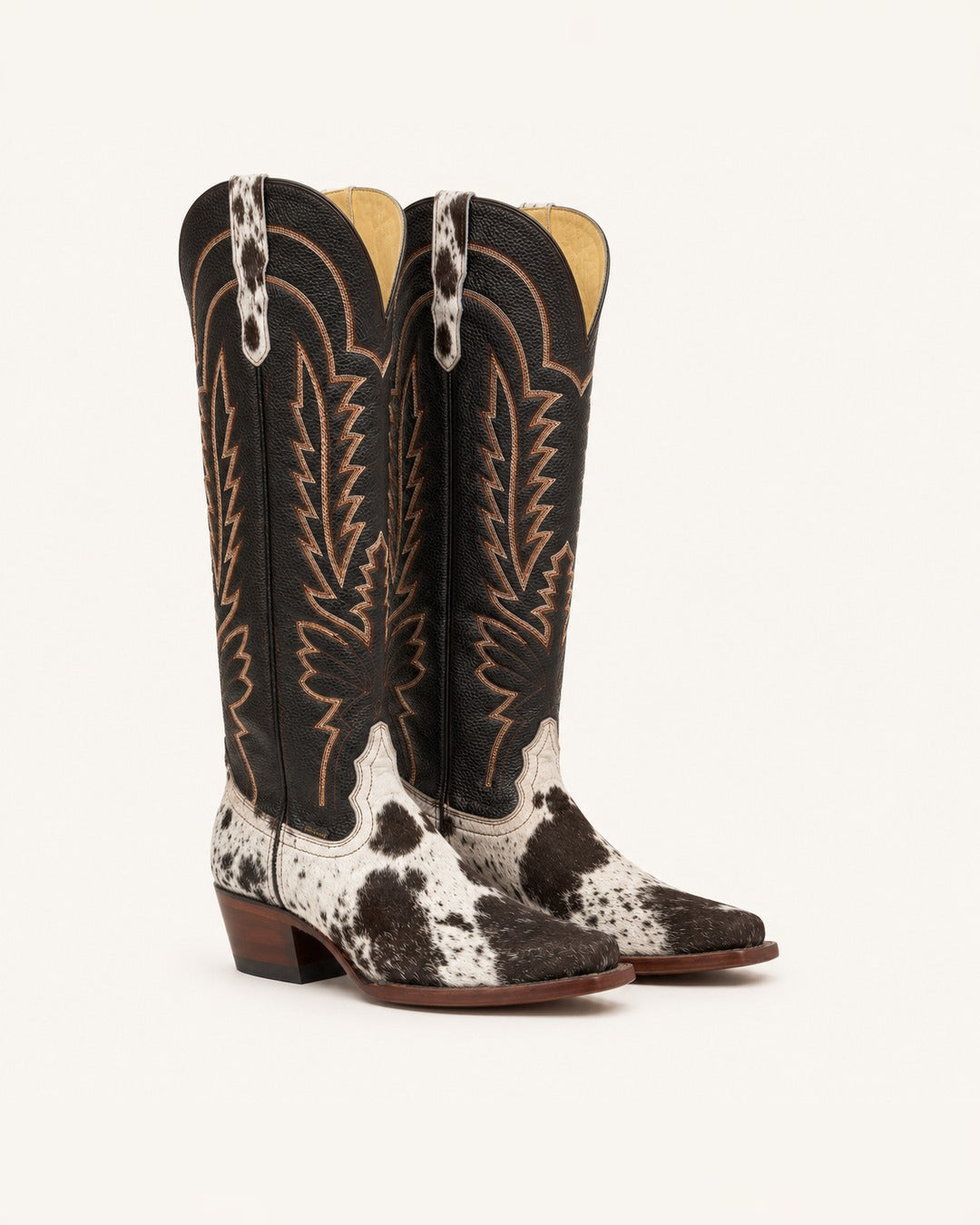 La Espigas in Embroidered Hair-On Cowhide