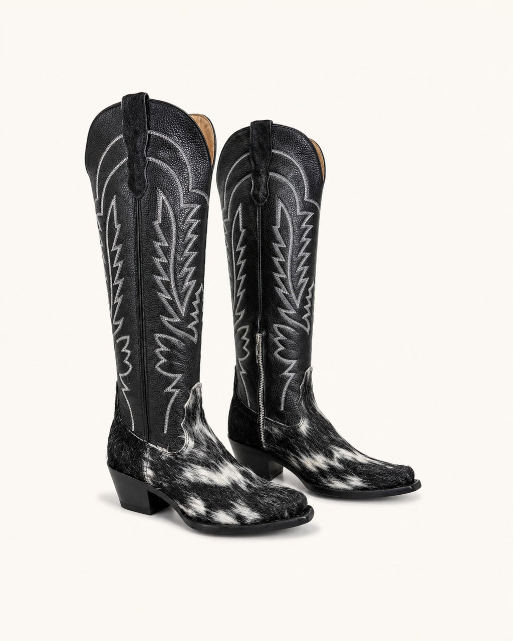 La Nocturna in Black Hair-On Cowhide
