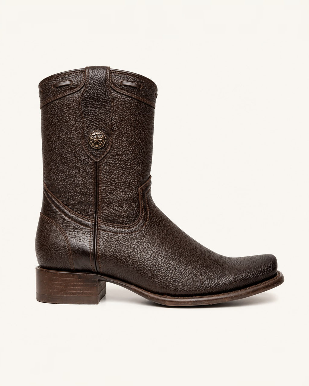 La Cañada in Brown Deer-Embossed Leather