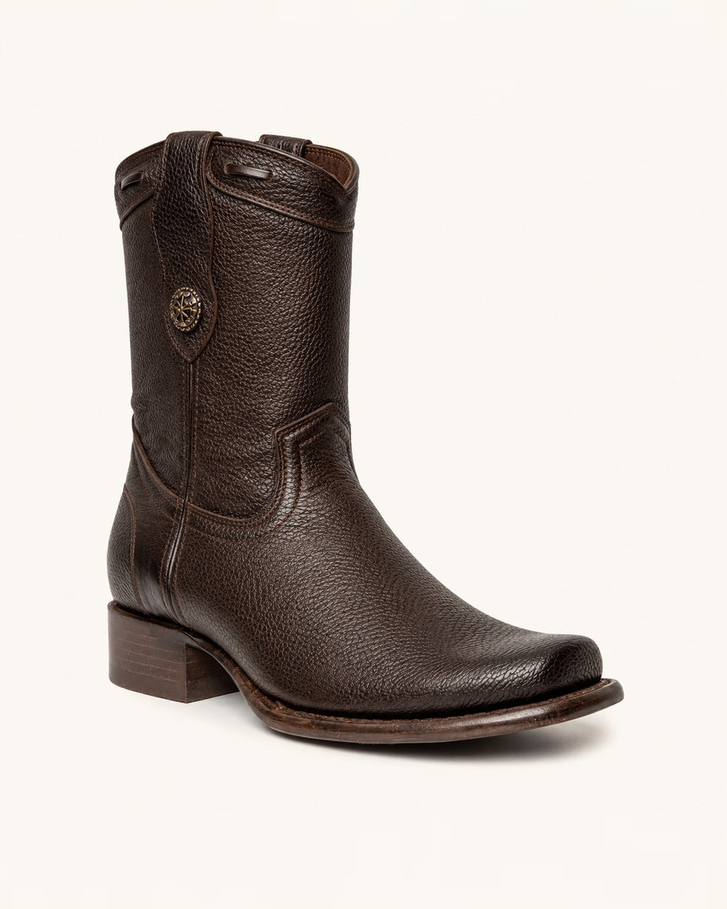 La Cañada in Brown Deer-Embossed Leather