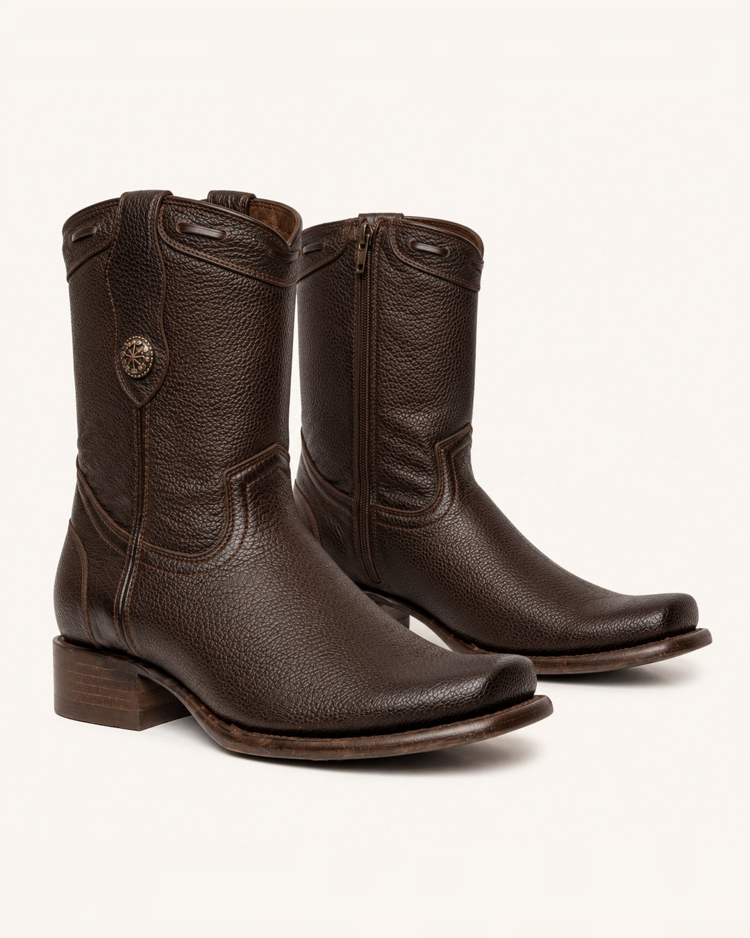 La Cañada in Brown Deer-Embossed Leather