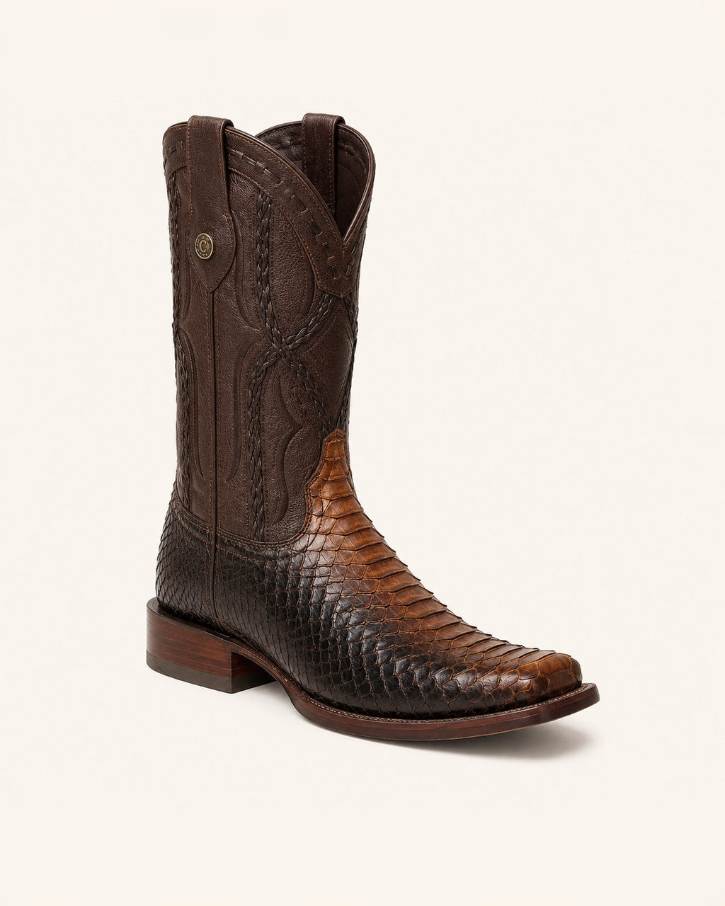 La Ocaso in Shaded Brown Python