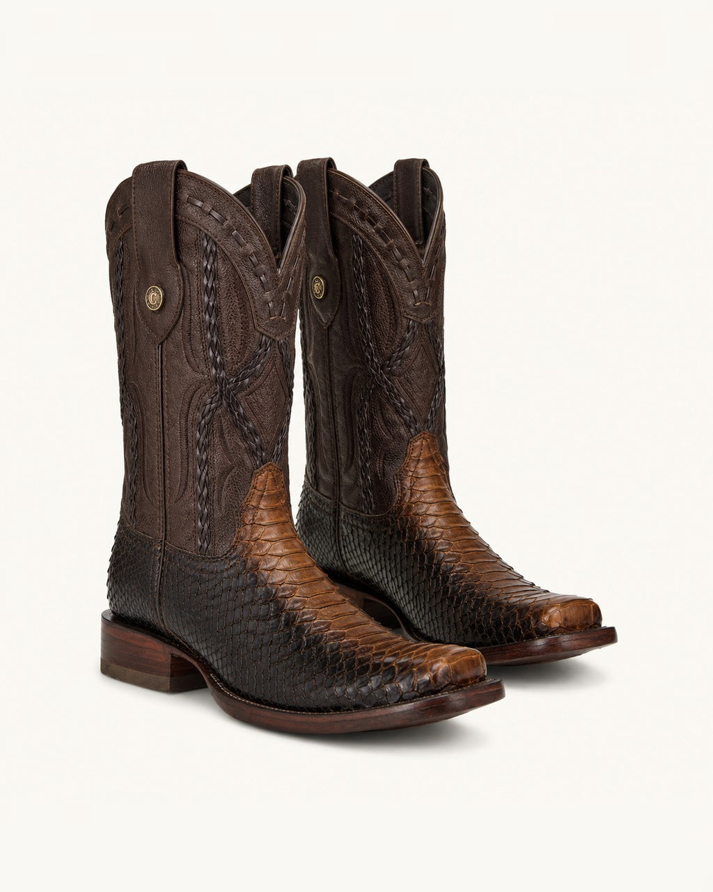 La Ocaso in Shaded Brown Python