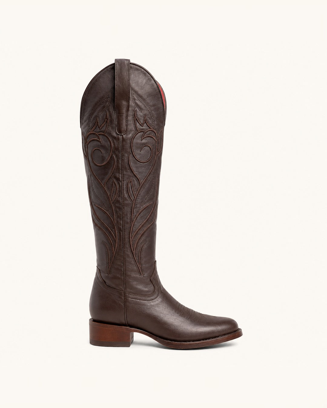 La Herencia Tall Brown Cowgirl Boot