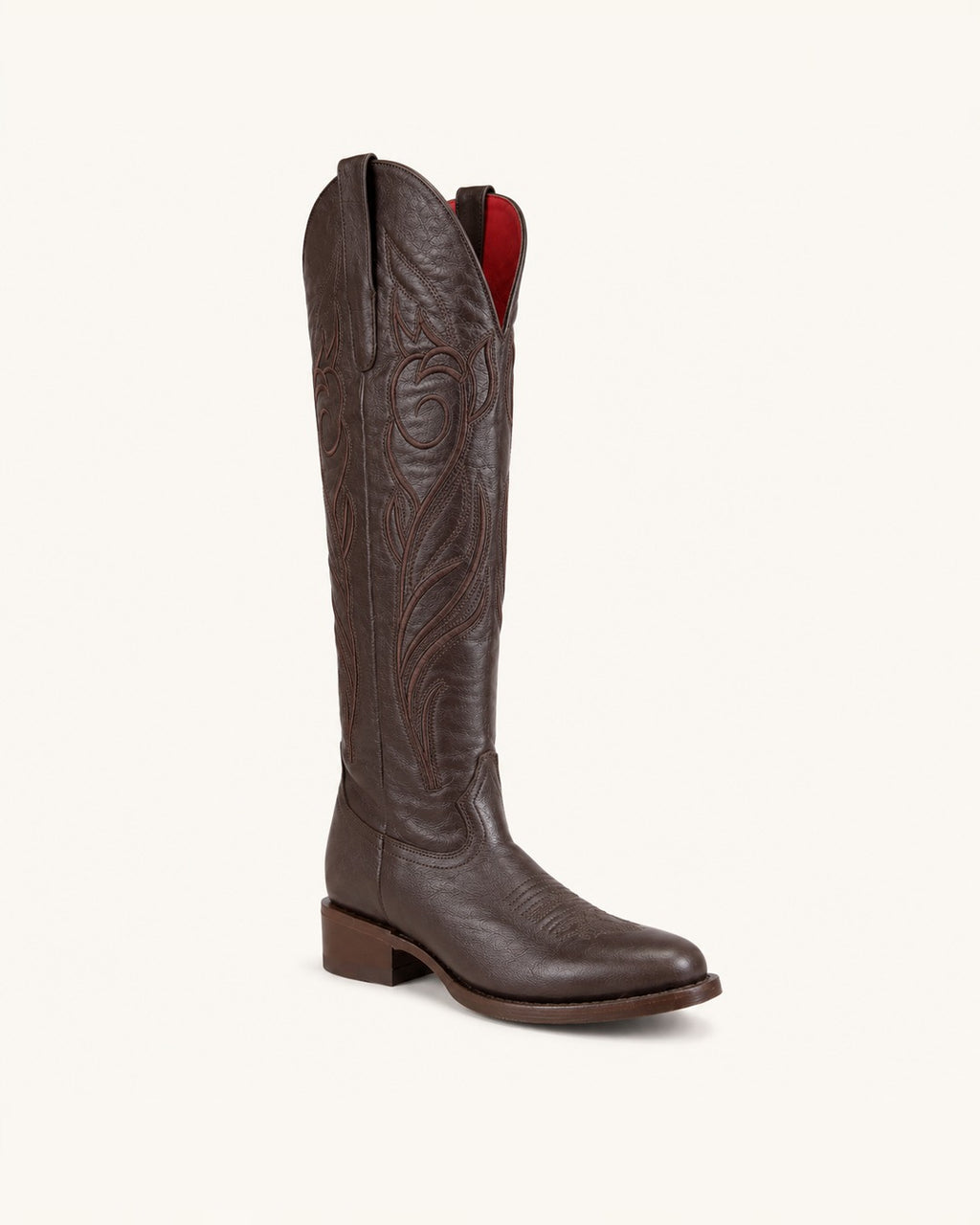 La Herencia Tall Brown Cowgirl Boot