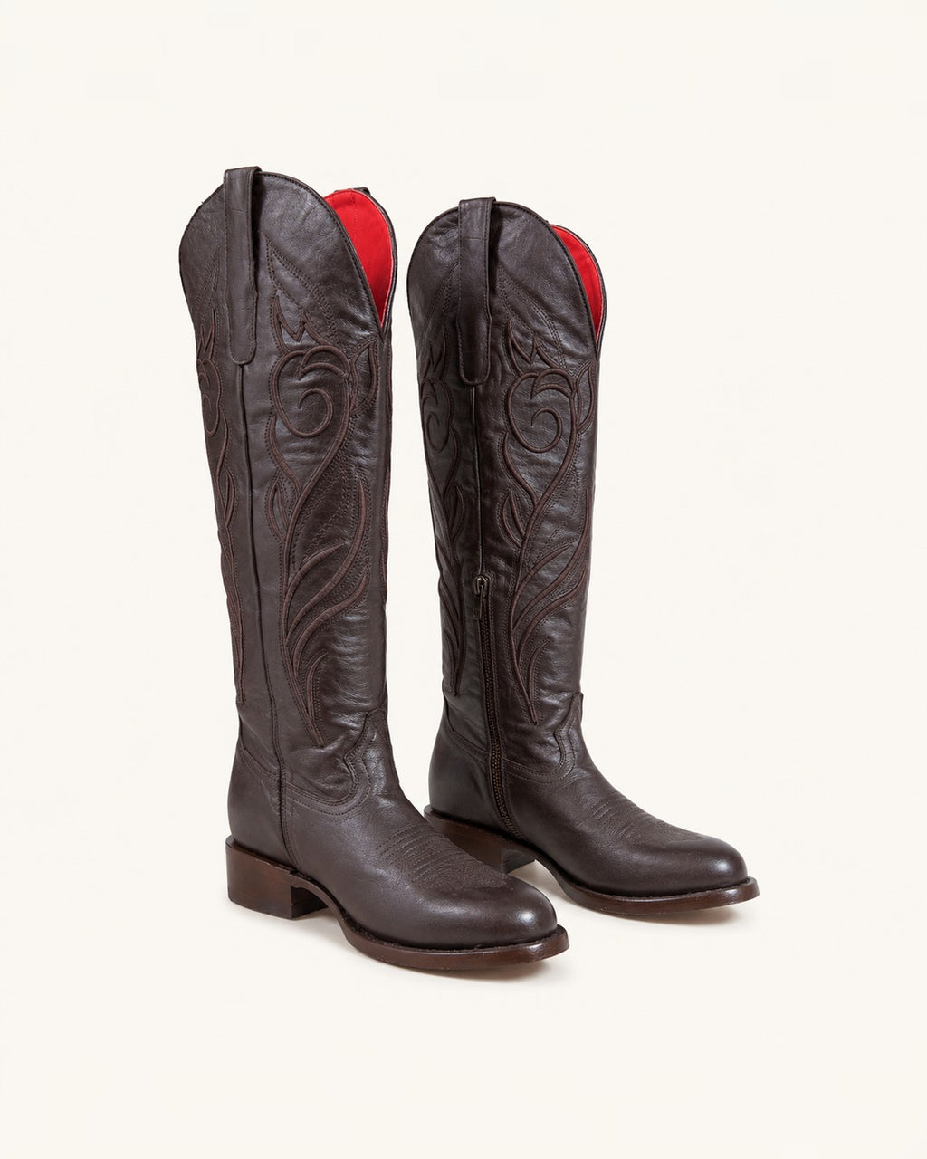 La Herencia Tall Brown Cowgirl Boot
