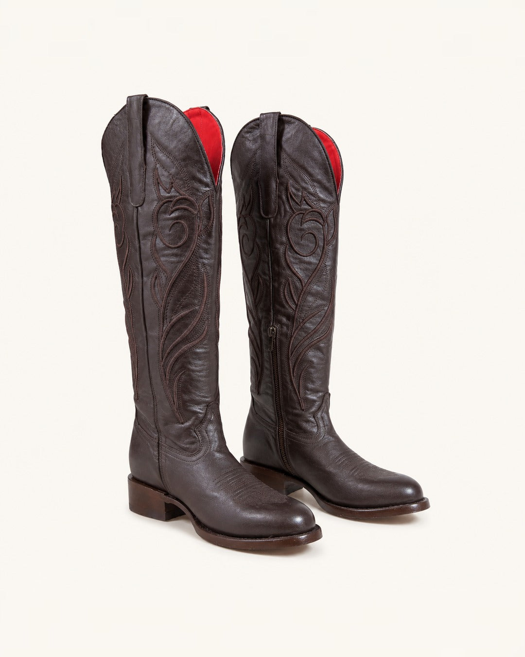 La Herencia Tall Brown Cowgirl Boot