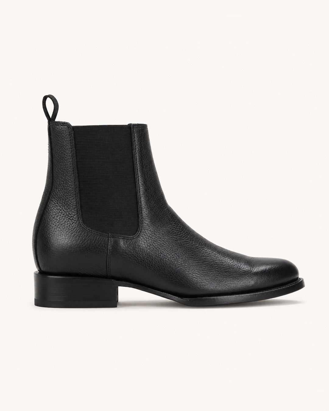 El Basalto in Black Floater Leather