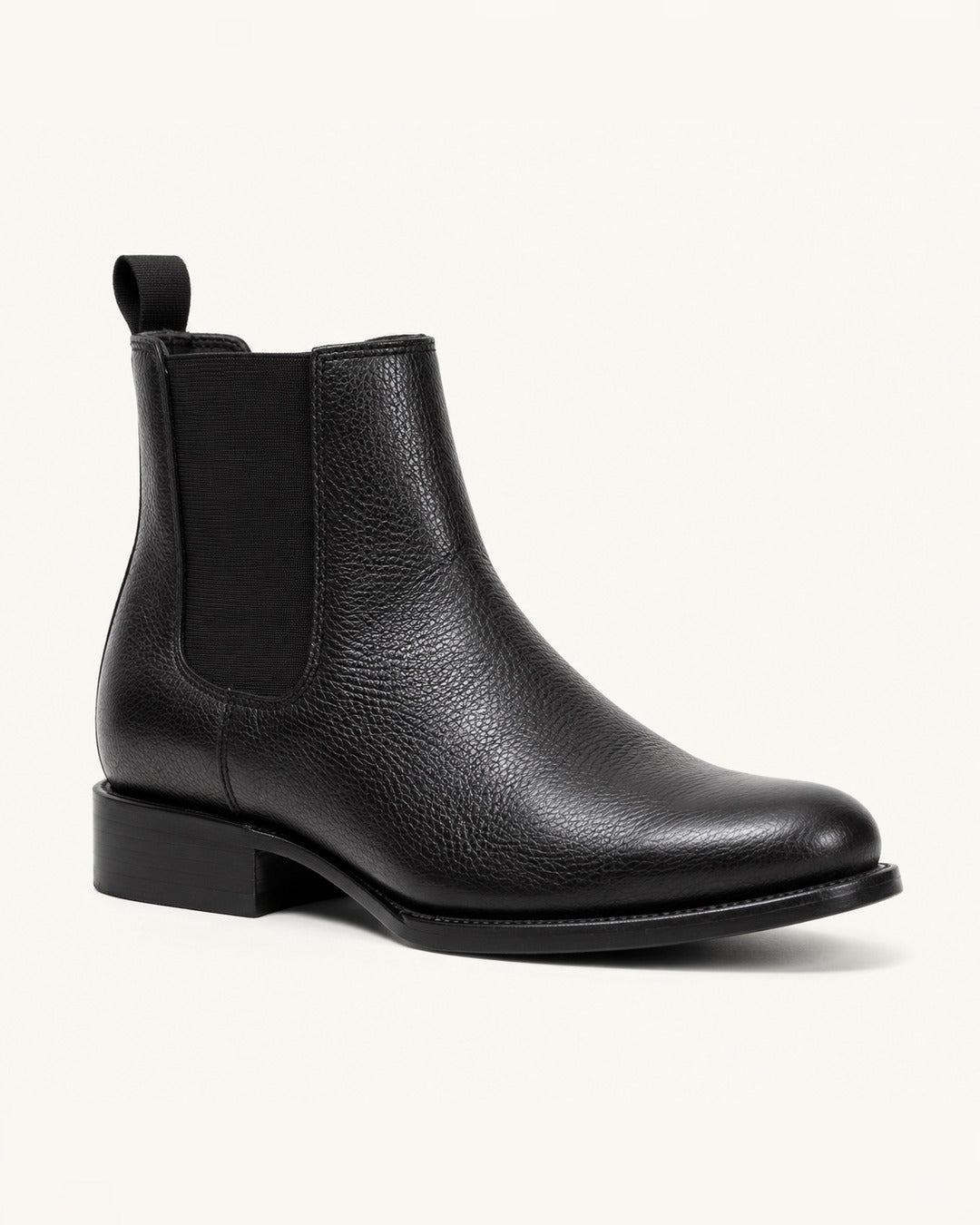 El Basalto in Black Floater Leather