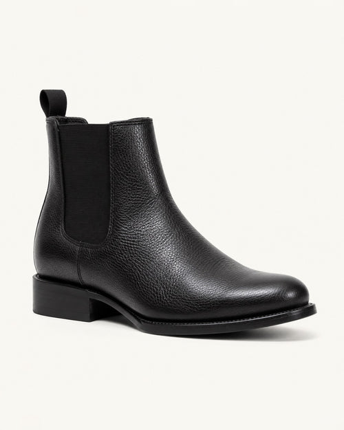 El Basalto in Black Floater Leather