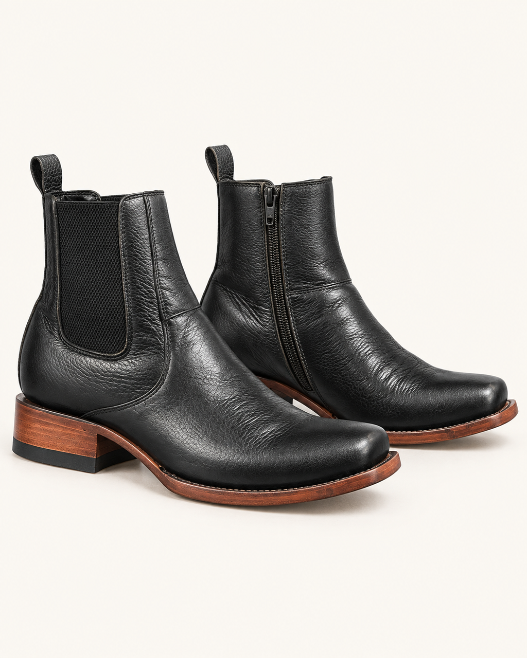 El Elegante in Black Deerskin