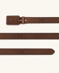 El Caporal in Brown Tooled Leather