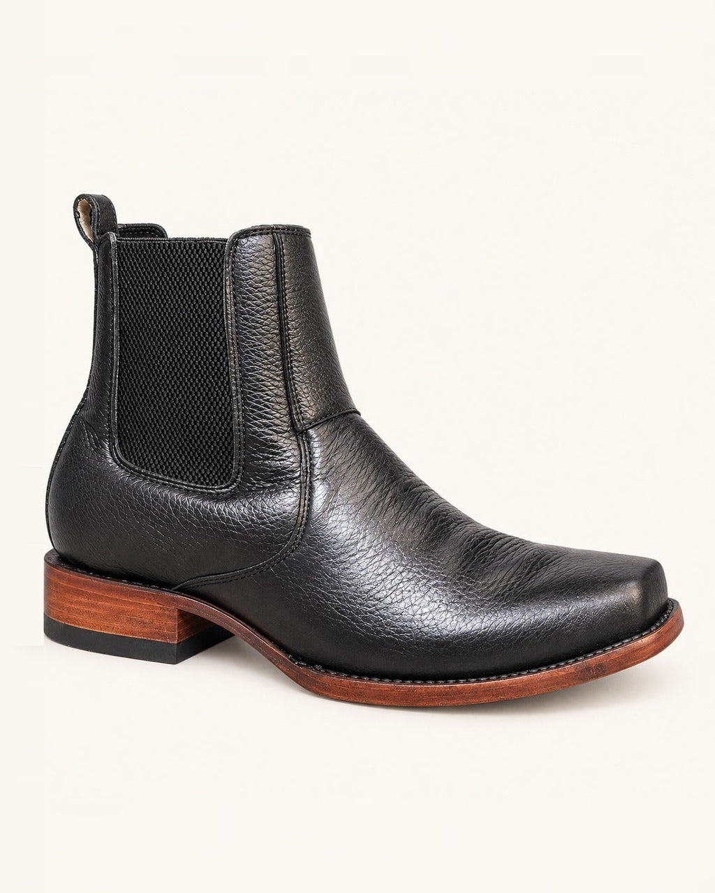 El Elegante in Black Deerskin